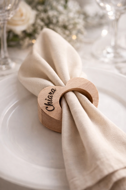 SEGNAPOSTO CUORE IN FAGGIO