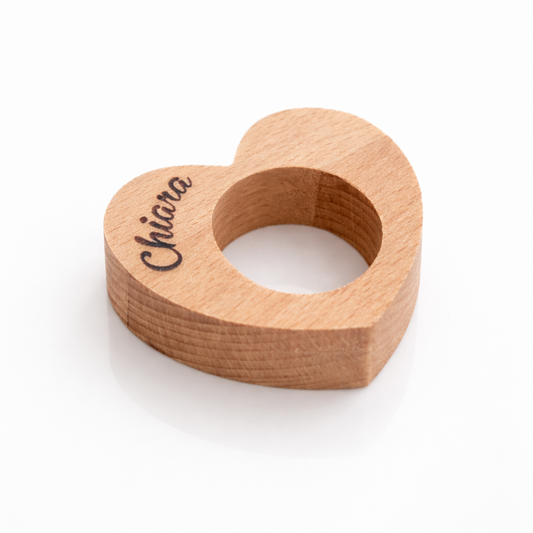 SEGNAPOSTO CUORE IN FAGGIO