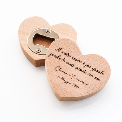 APRIBOTTIGLIE CUORE IN FAGGIO