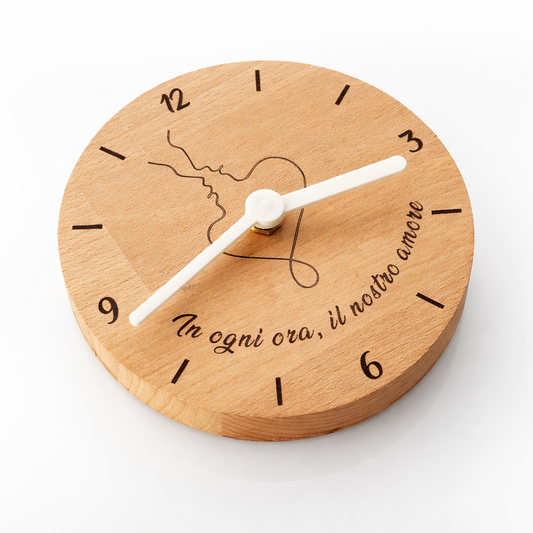 OROLOGIO TONDO FAGGIO 13 CM PERSONALIZZABILE