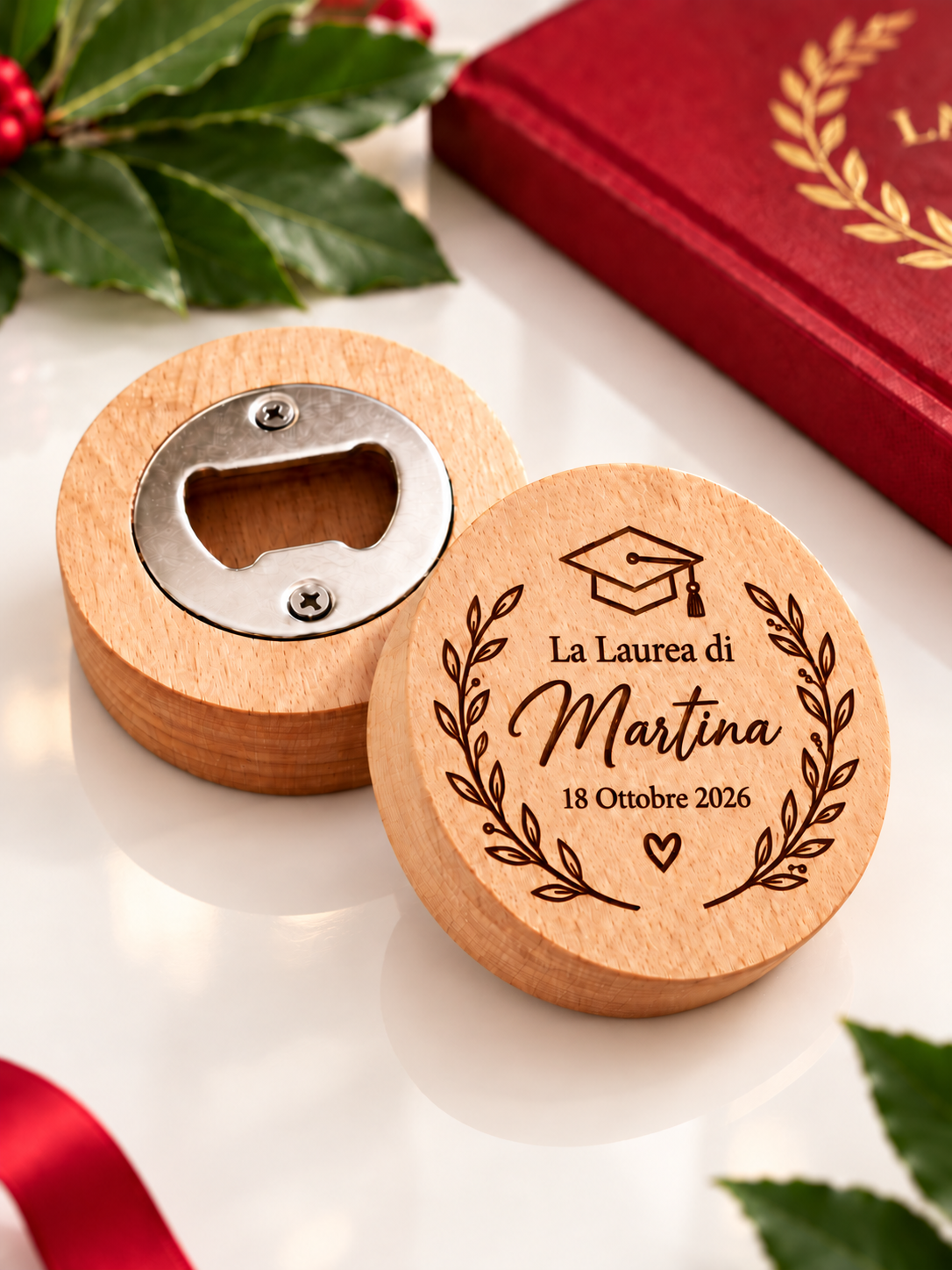 COLLEZIONE LAUREA LEGNO DI FAGGIO