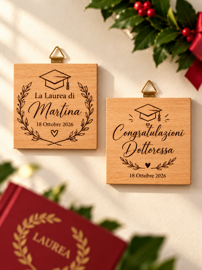 COLLEZIONE LAUREA LEGNO DI FAGGIO